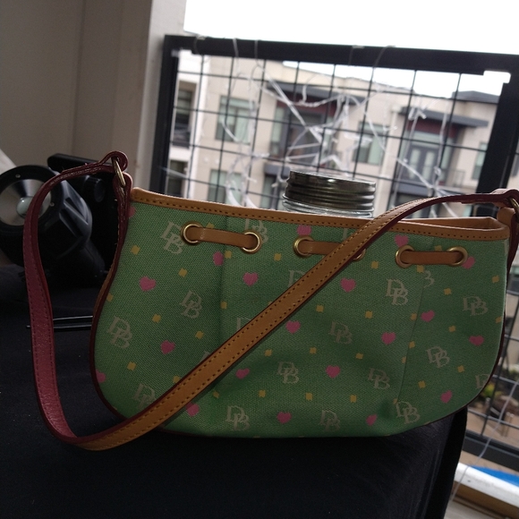 Dooney & Bourke Rainbow Monogram green bag Timeless classic  🎁 - Picture 6 of 7